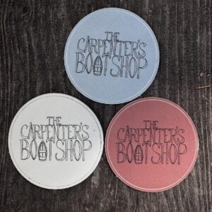 Round Carpenter's Boat Shop Stickers